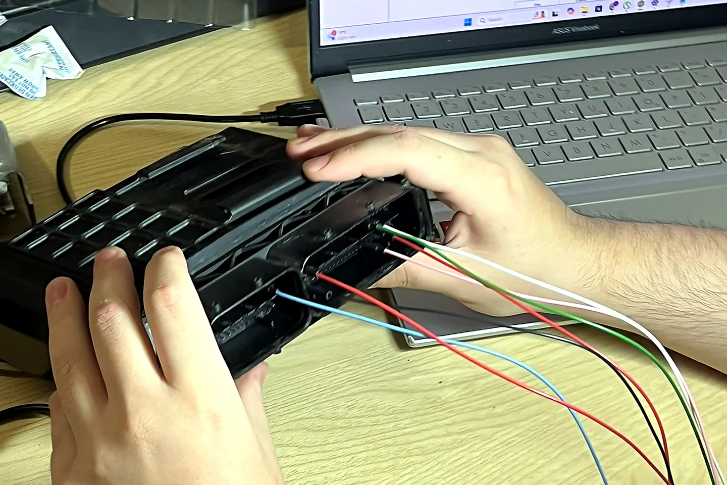 ECU connected for professional remapping